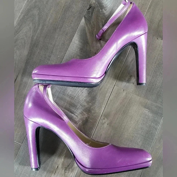 Y2K MIU MIU ARCHIVE Purple Heels Size 38.5 - Picture 6 of 8